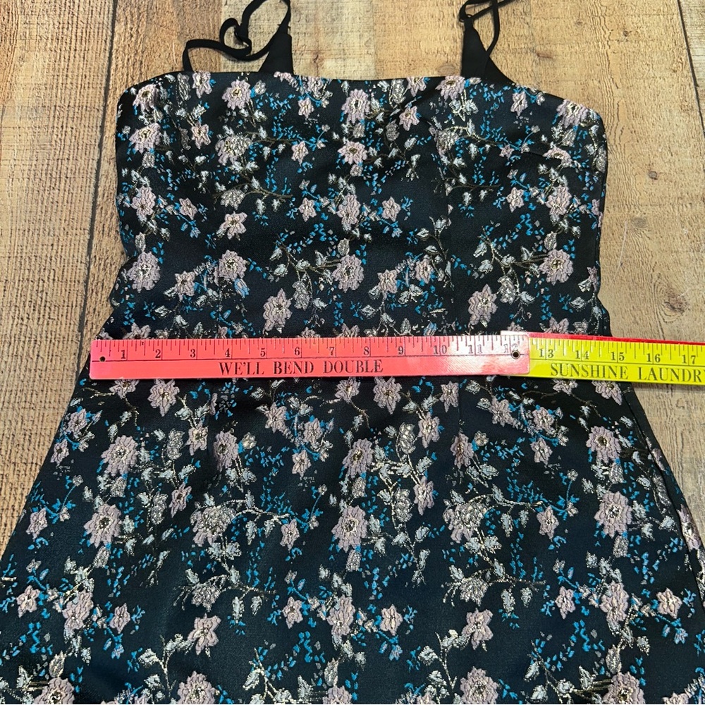 Superdown Macey Black and Pink Bodycon Mini Dress Spaghetti Strap - Picture 12 of 13